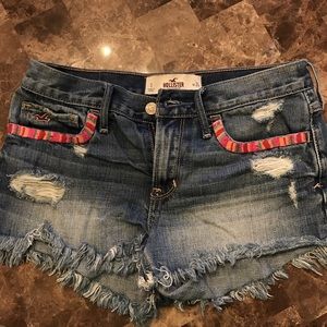Denim Hollister shorts.